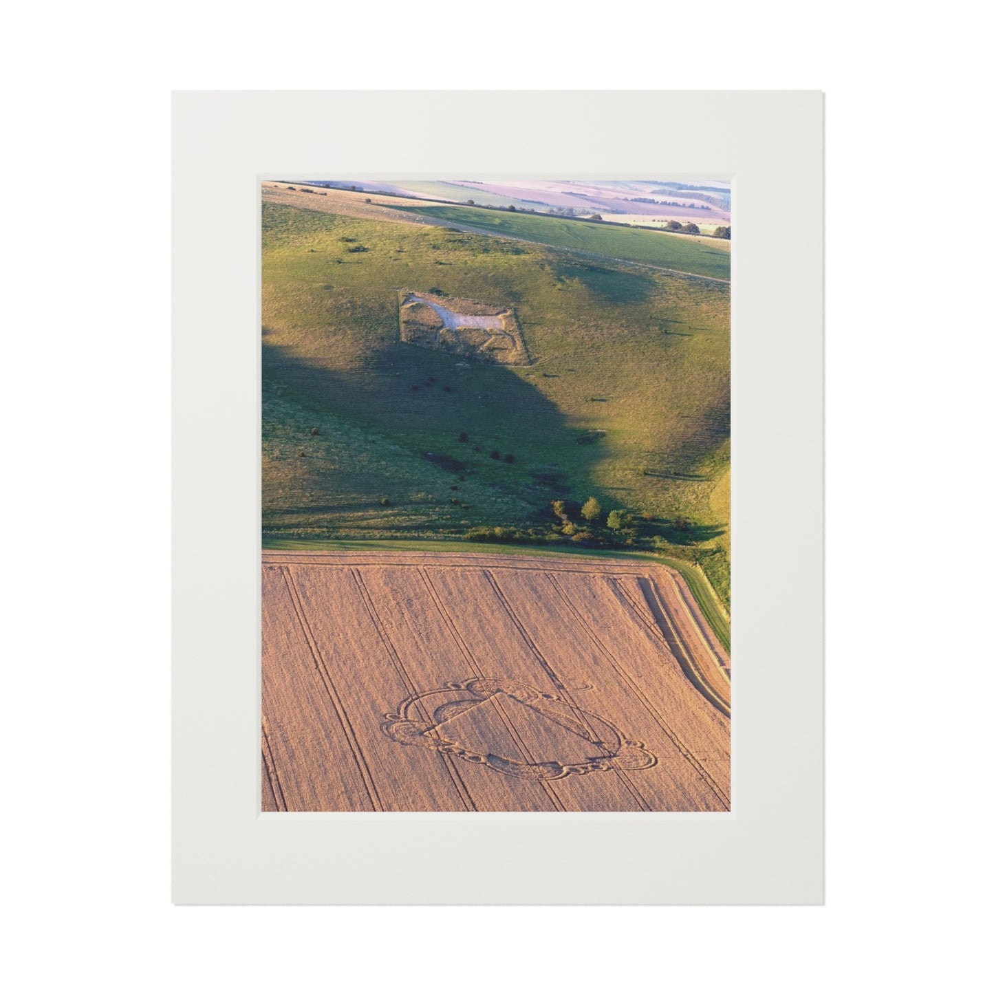 Milk Hill – 2007 | Fine Art Print with Passepartout Paper Frame
