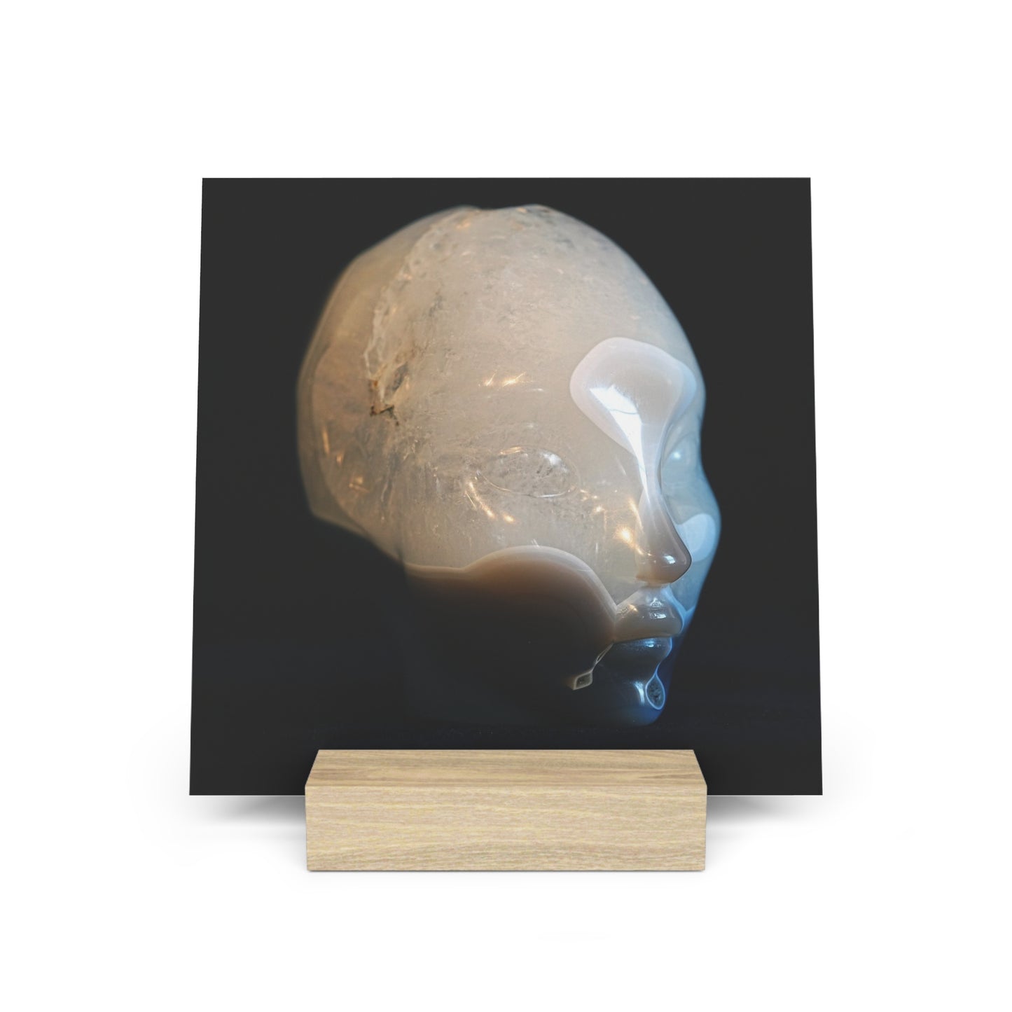 Geode Agate Star Faery - Print with Wooden Stand