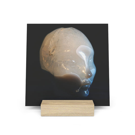 Geode Agate Star Faery - Print with Wooden Stand