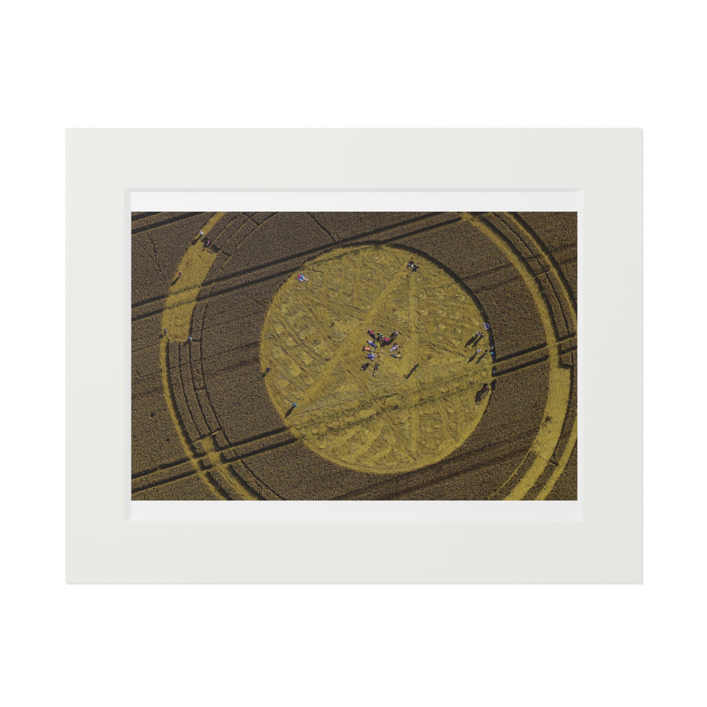Cirencester Crop Circle - 2014 | Fine Art Print with Passepartout Paper Frame