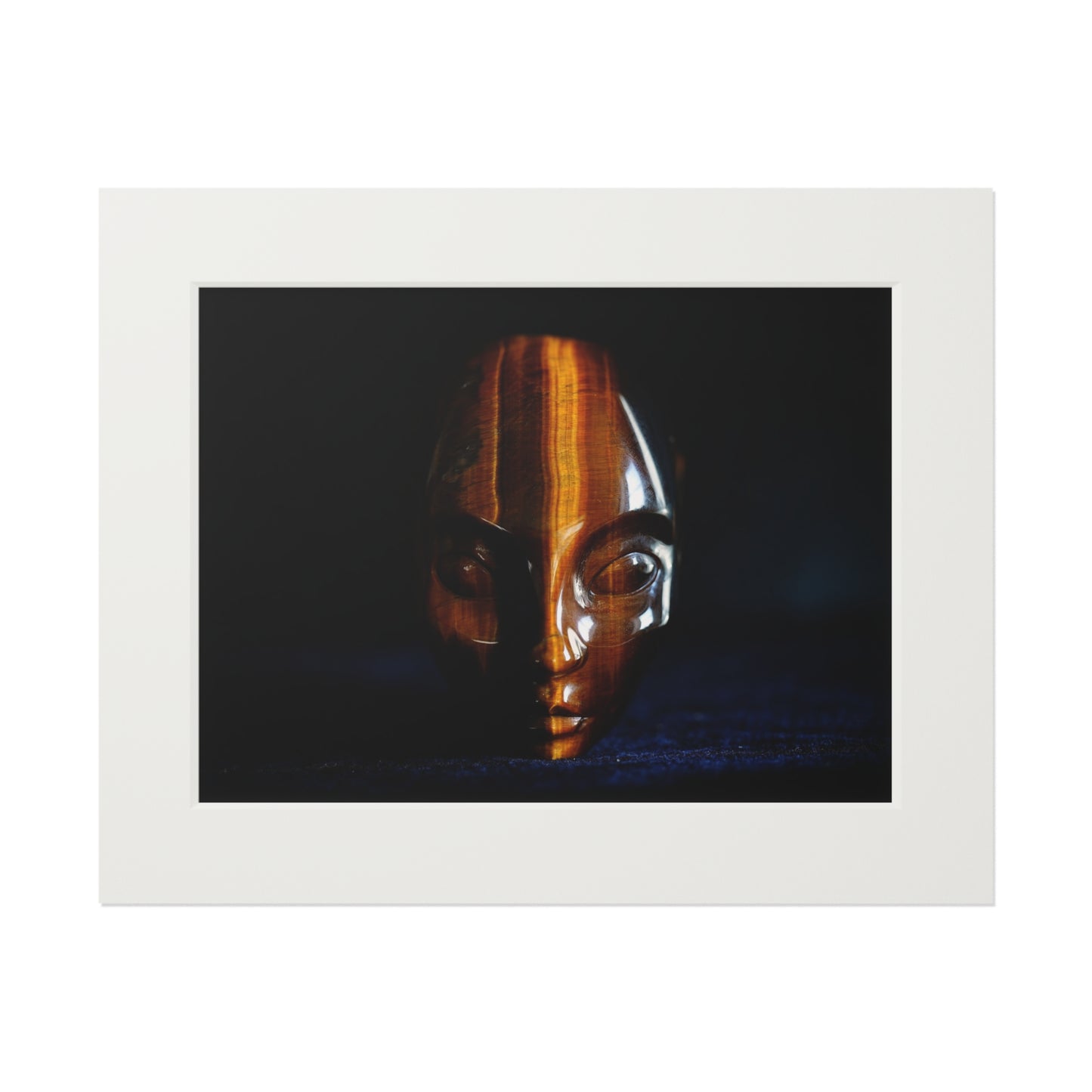 Yellow Tiger Eye, Star Faery  -  Fine Art Print and Passepartout Paper Frame