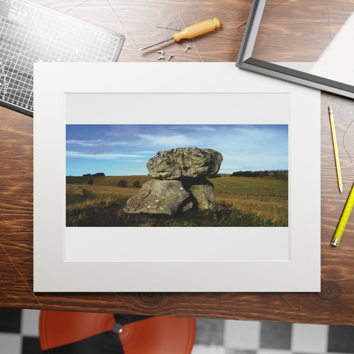 The Devils Den | Fine Art Print with Passepartout Paper Frame