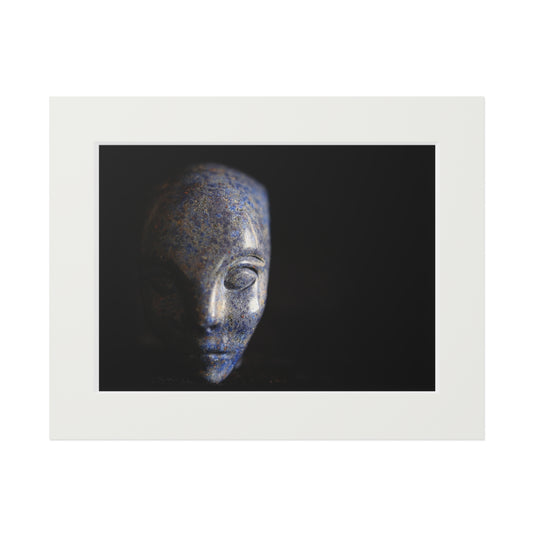 Blue Jasper Elfin -  Fine Art Print and Passepartout Paper Frame