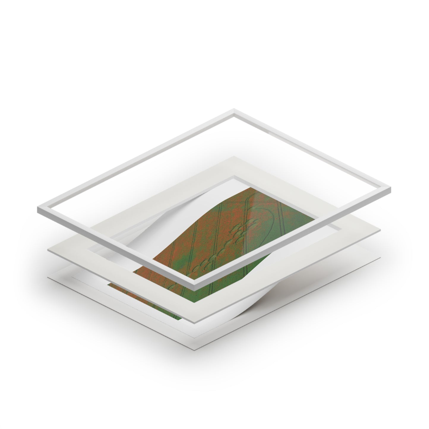Rockley Crop Circle  - 2012 | Fine Art Print with Passepartout Paper Frame