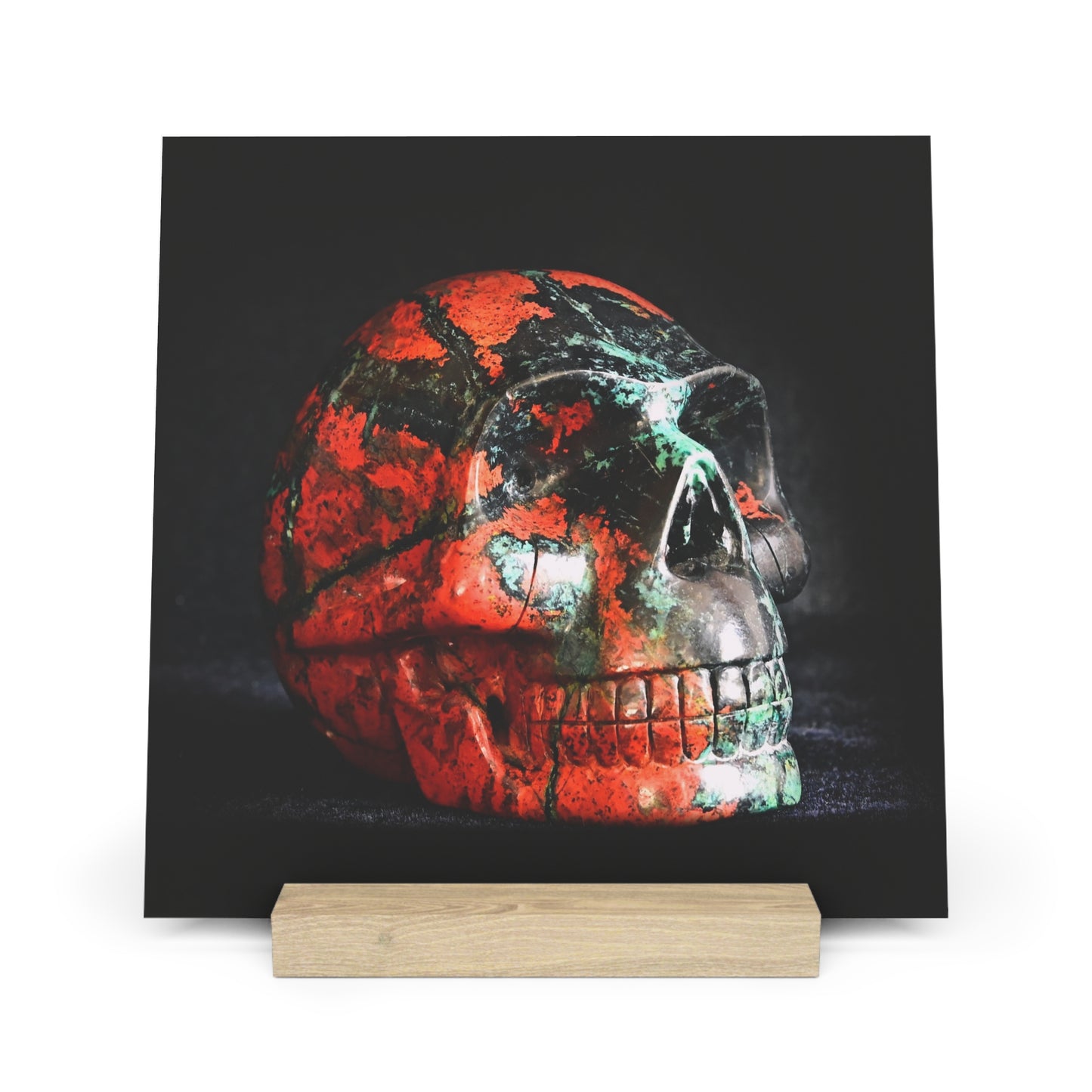 Sonora Skull - Print with Wooden Stand