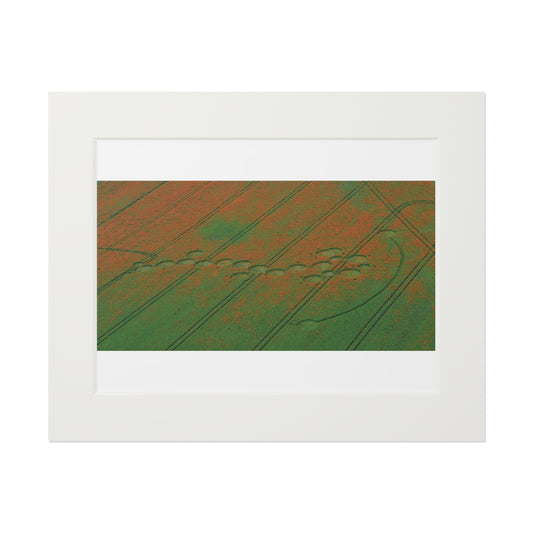 Rockley Crop Circle  - 2012 | Fine Art Print with Passepartout Paper Frame