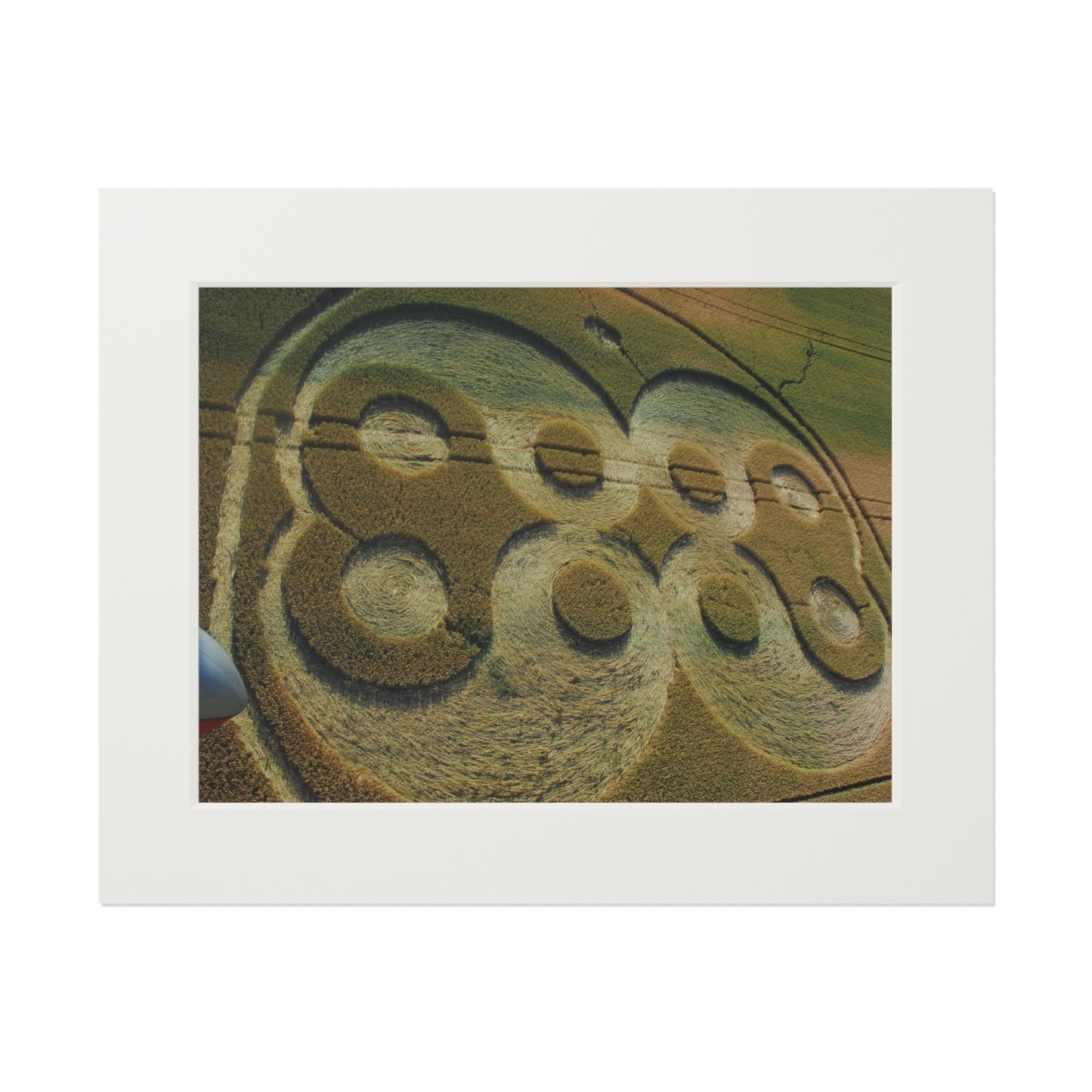 Waterloo Crop Circle, Belgium – 2006 | Fine Art Print with Passepartout Paper Frame