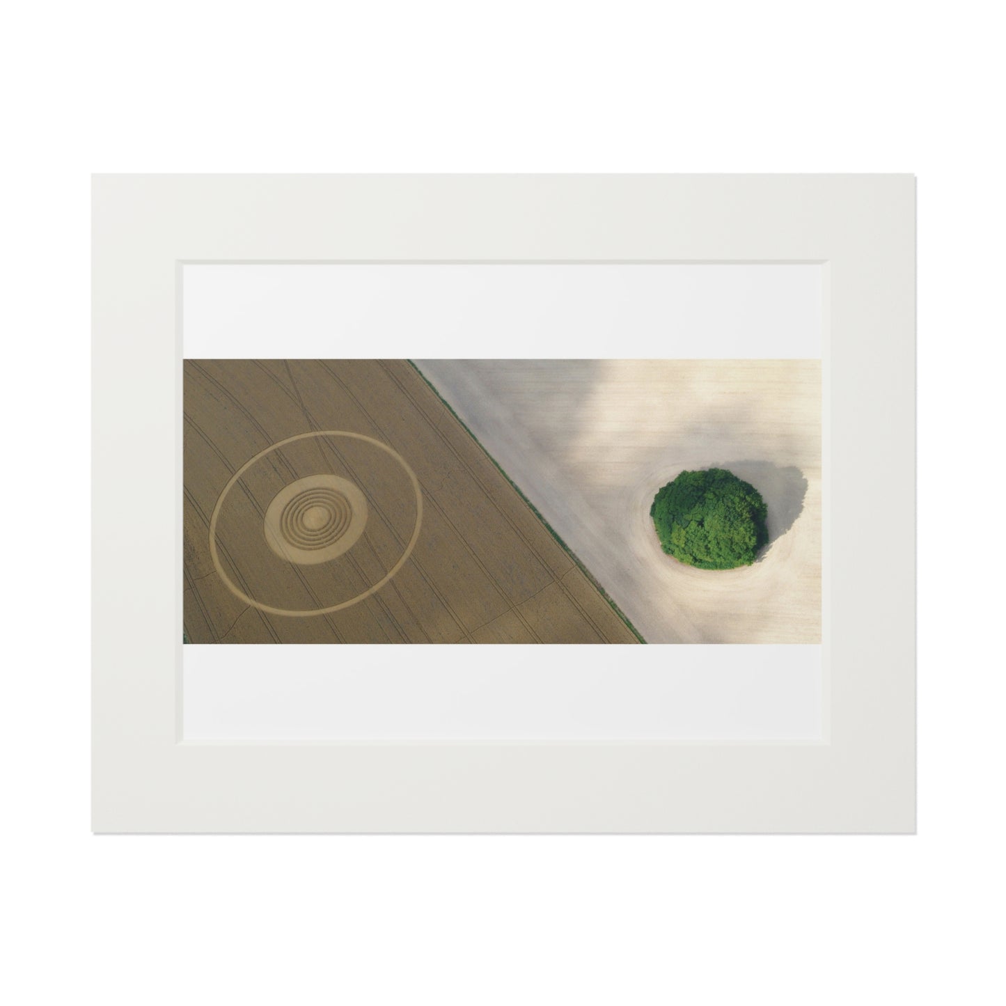 The Ridgeway Avebury Crop Circle, Wiltshire – 2005 | Fine Art Print with Passepartout Paper Frame