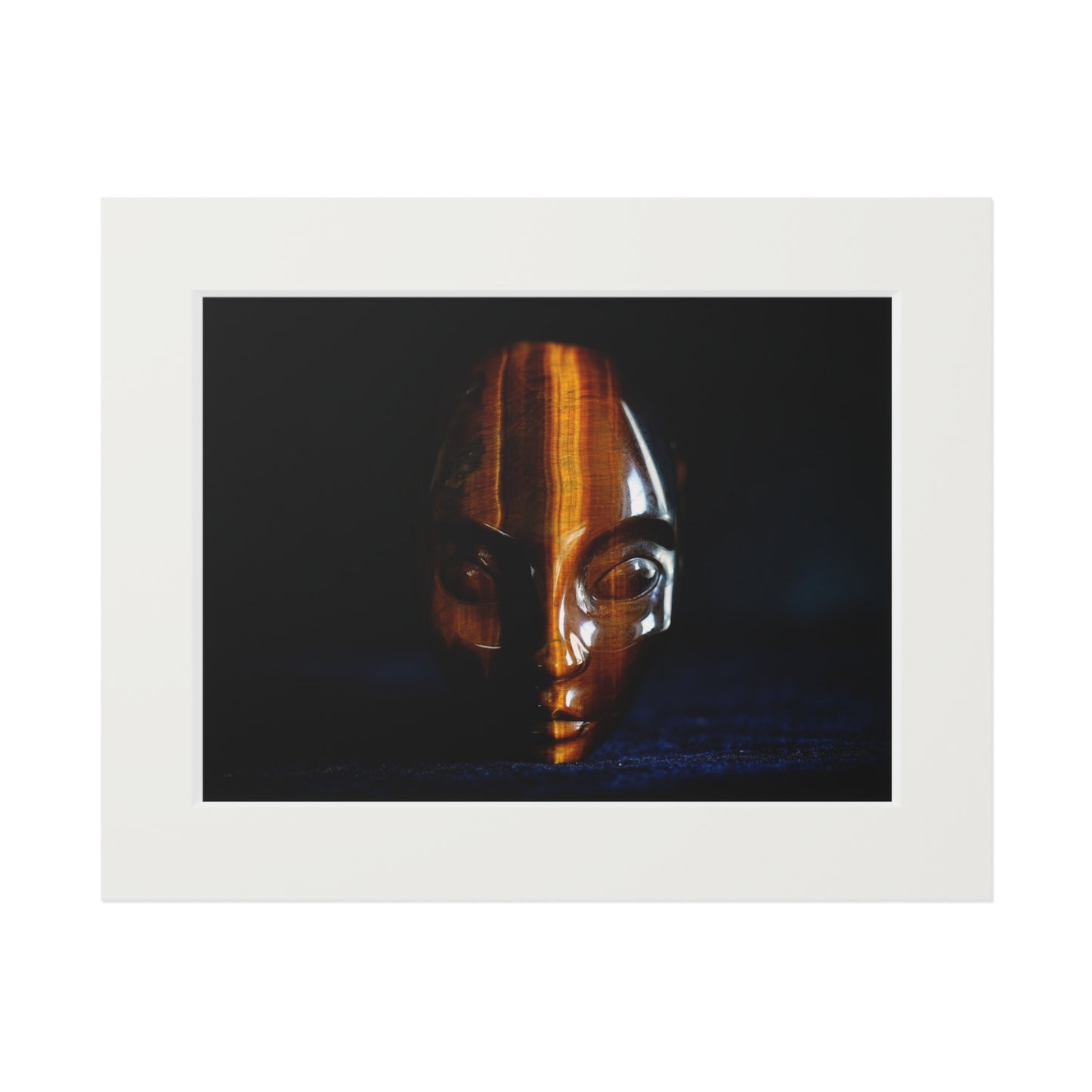 Yellow Tiger Eye, Star Faery  -  Fine Art Print and Passepartout Paper Frame