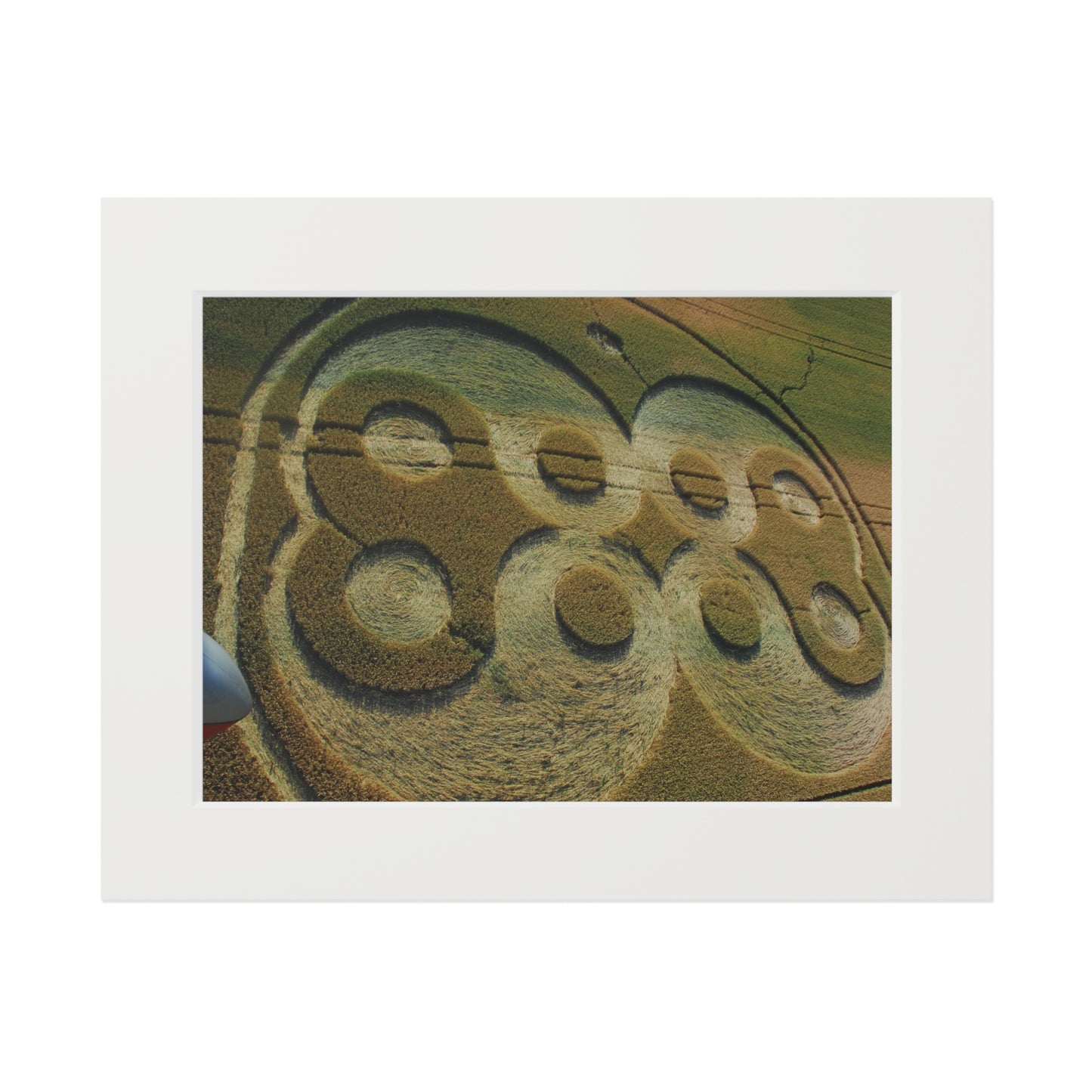 Waterloo Crop Circle, Belgium – 2006 | Fine Art Print with Passepartout Paper Frame