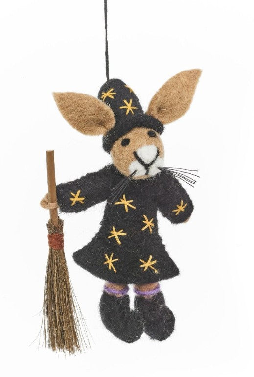 Hocus Pocus Hare Hanging Halloween Decoration (Handmade Felt)