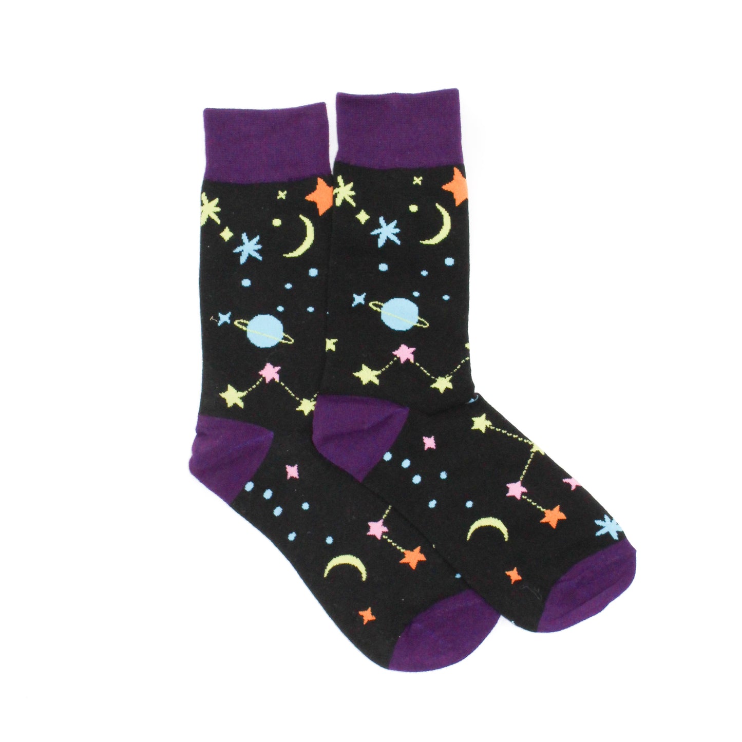 Black Space Socks