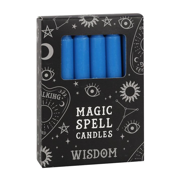Spell Candle - Wisdom (Dark Blue)