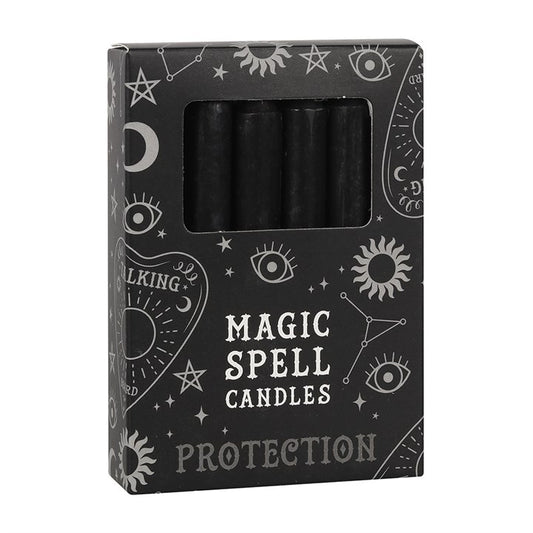 Spell Candle - Protection (Black)