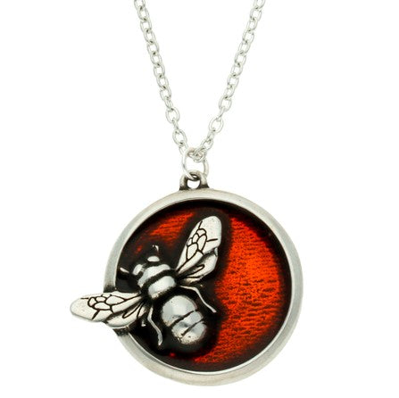 Pewter Honey Bee Necklace (PN949)