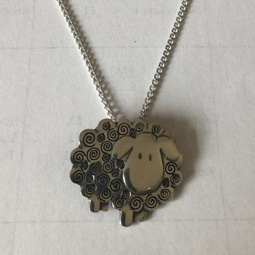 Pewter Sheep Necklace PN189
