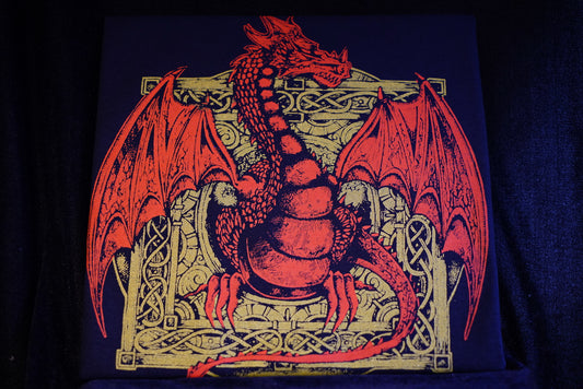 Unisex Red Dragon t-shirt (Black)