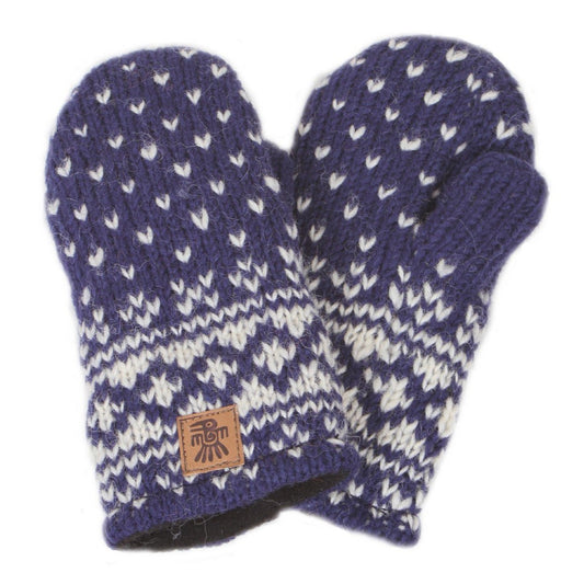 Kids Bergen Mittens - Navy