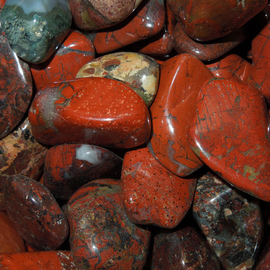 Brecciated Jasper tumble stone