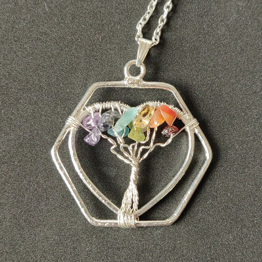 Chakra Tree Pendant