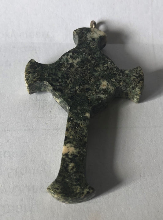 Preseli Blue Stone Celtic Cross Pendant - Large