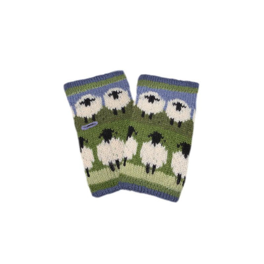 Flock of Sheep Wrist Warmers