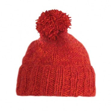 Donegal Bobble Hat (Red)