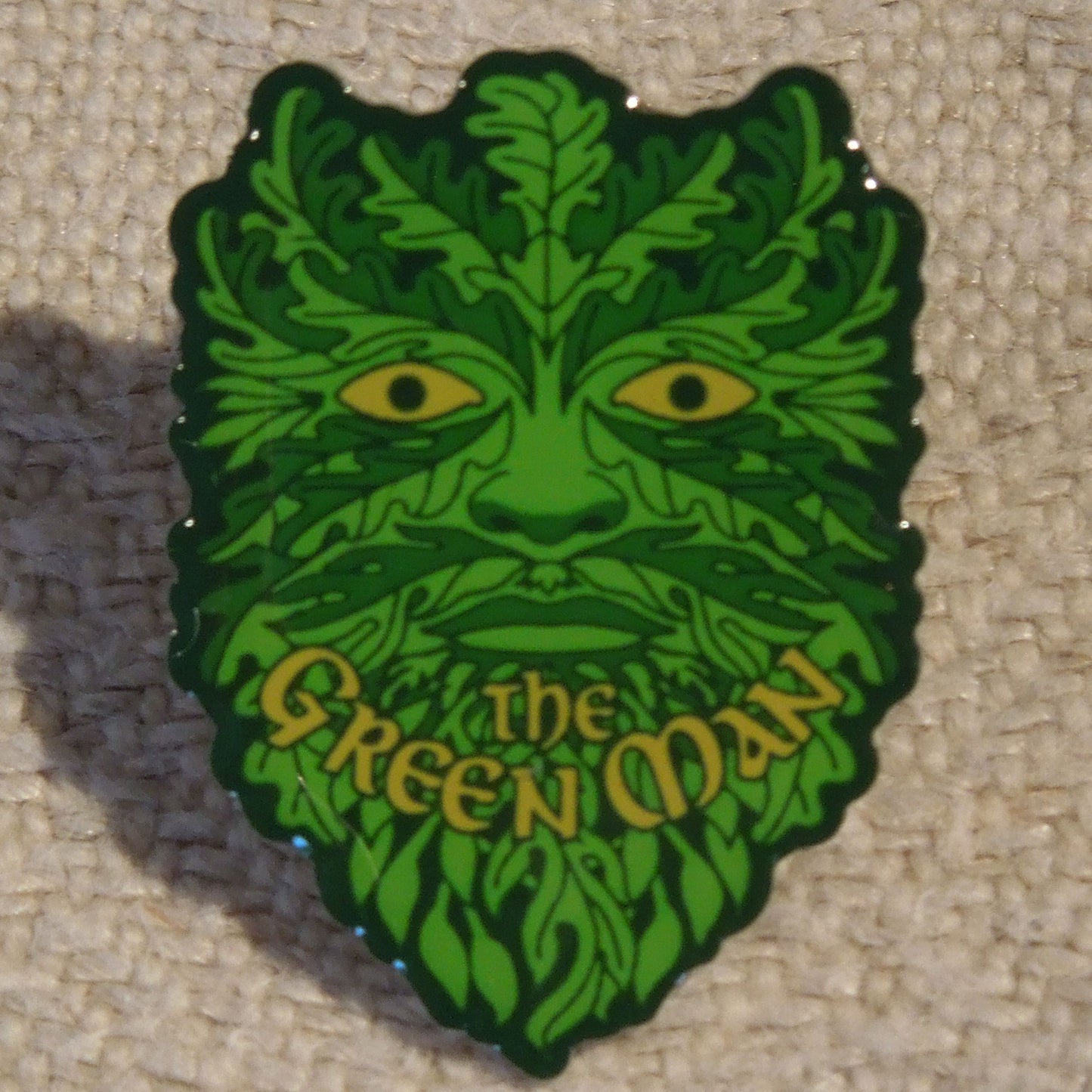 Green Man Pin Badge
