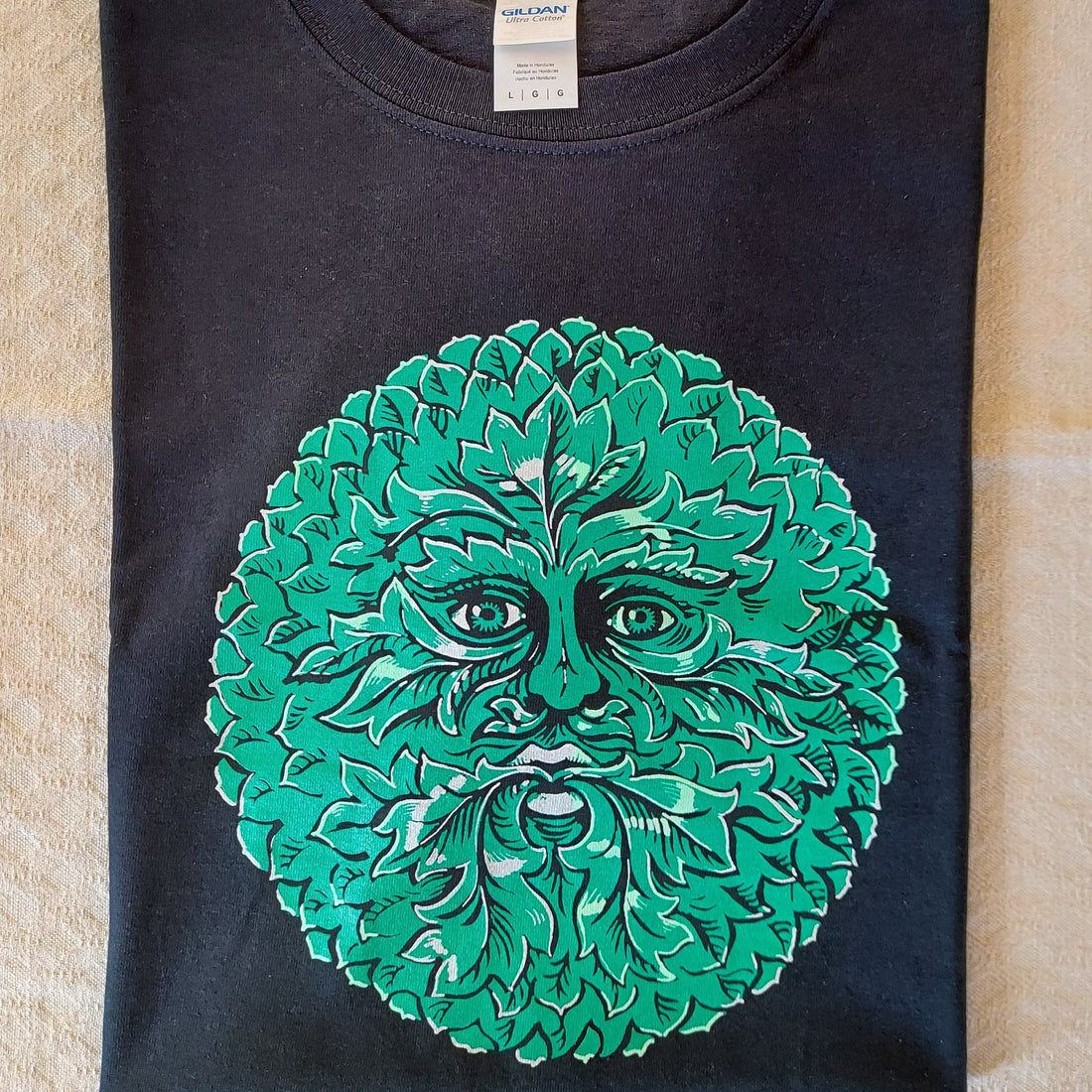 Unisex Green Man TShirt (Black) Avebury Henge Shop Celtic & Pagan