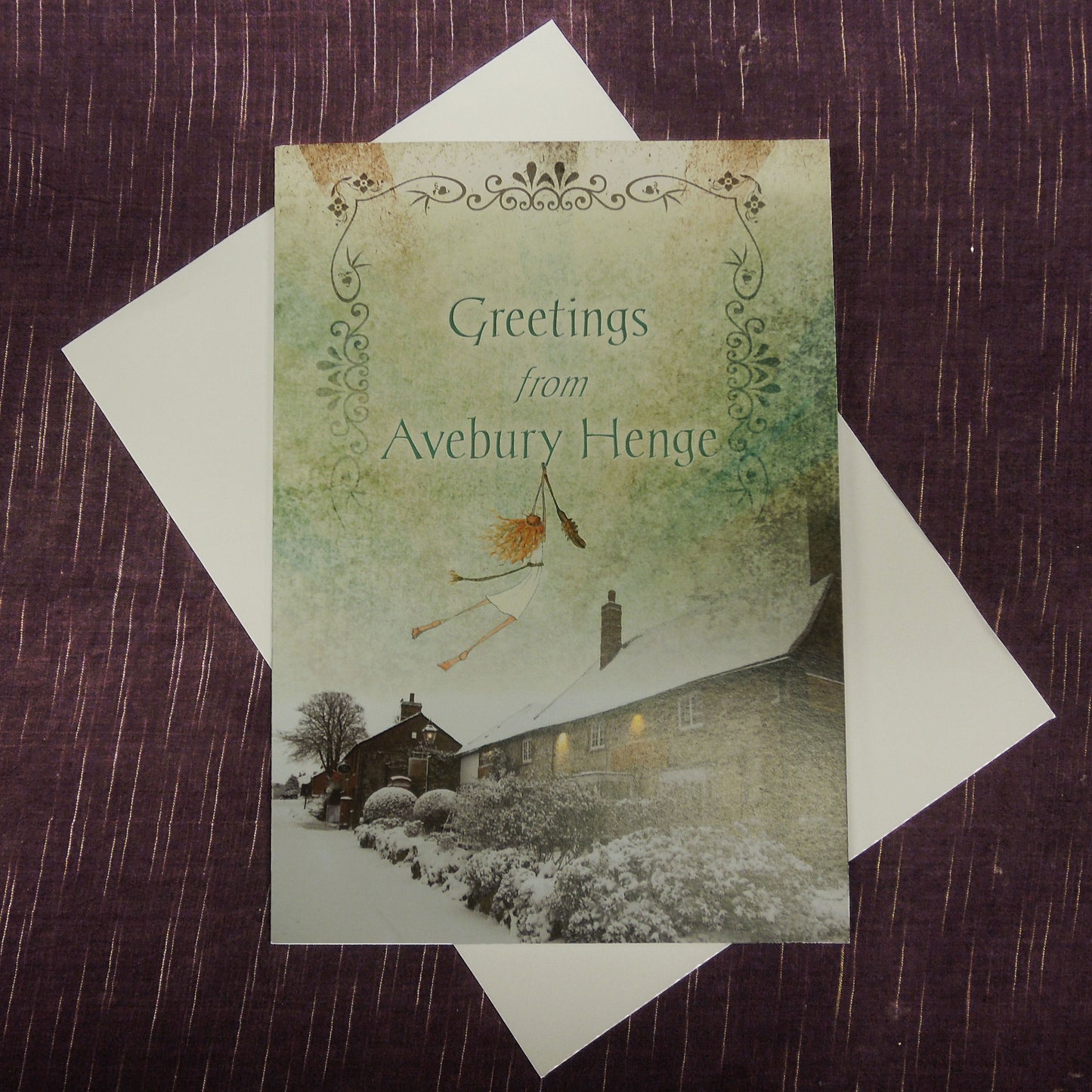 Greetings from Avebury Henge gift card