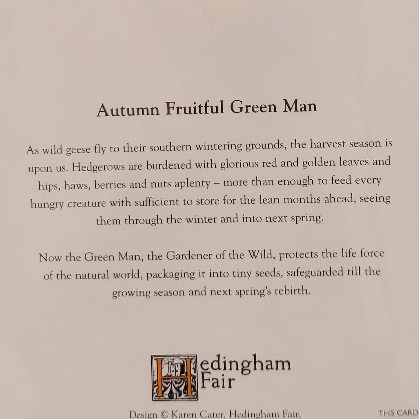 Autumn Fruitful Green Man