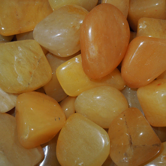 Orange Calcite tumble stone