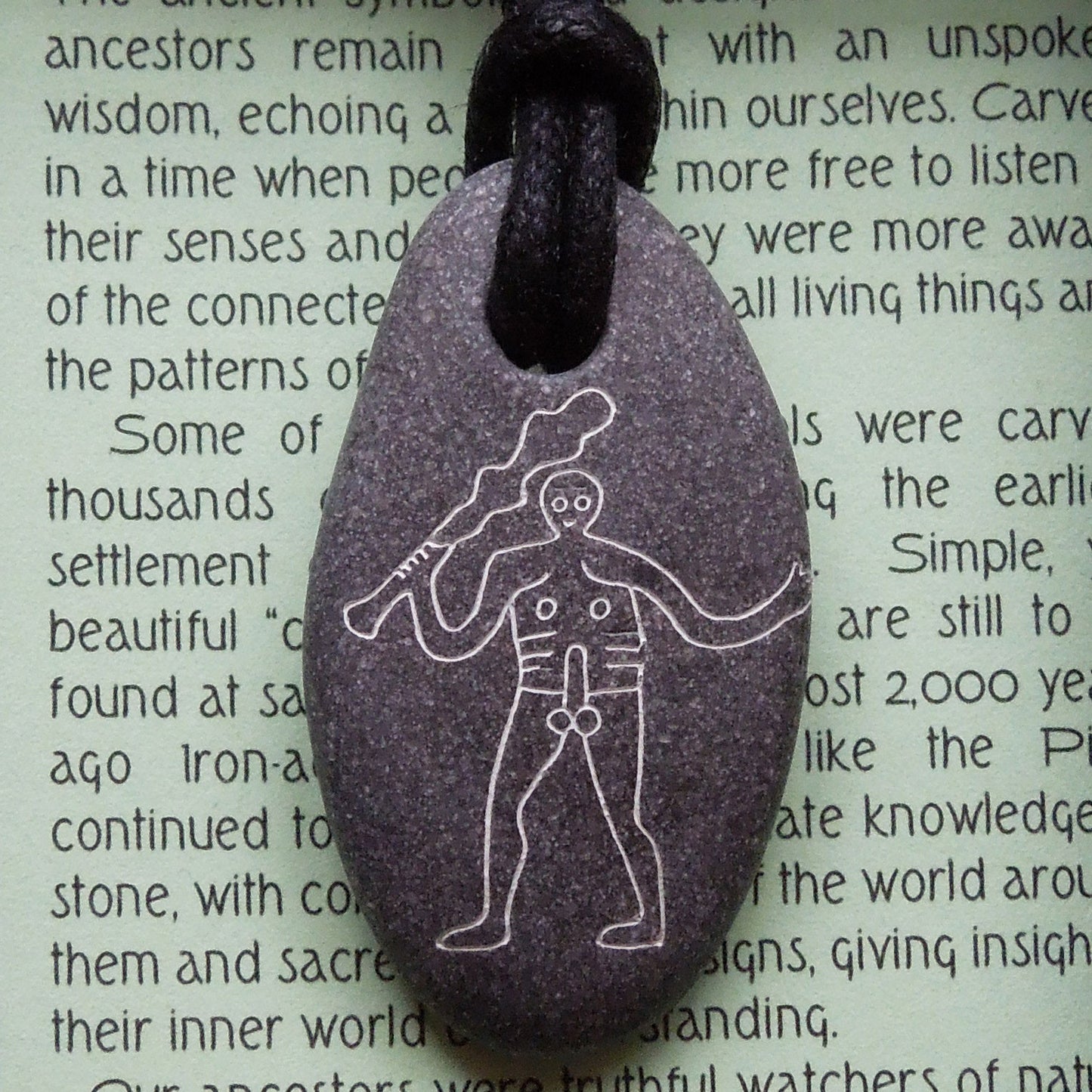 Pictish Pebble Pendant - Cerne Abbas (C22)