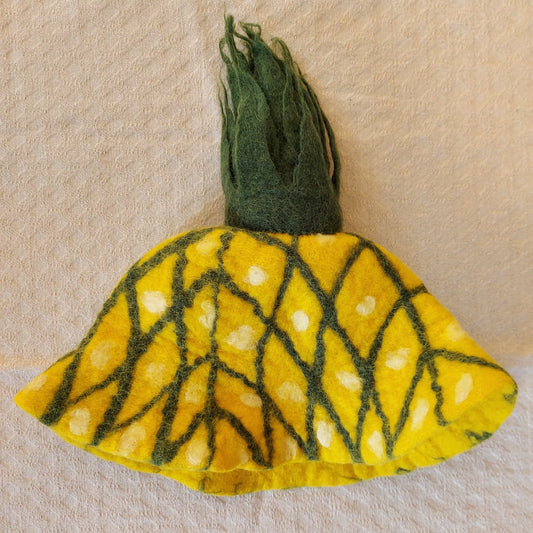 Pineapple Felt Hat