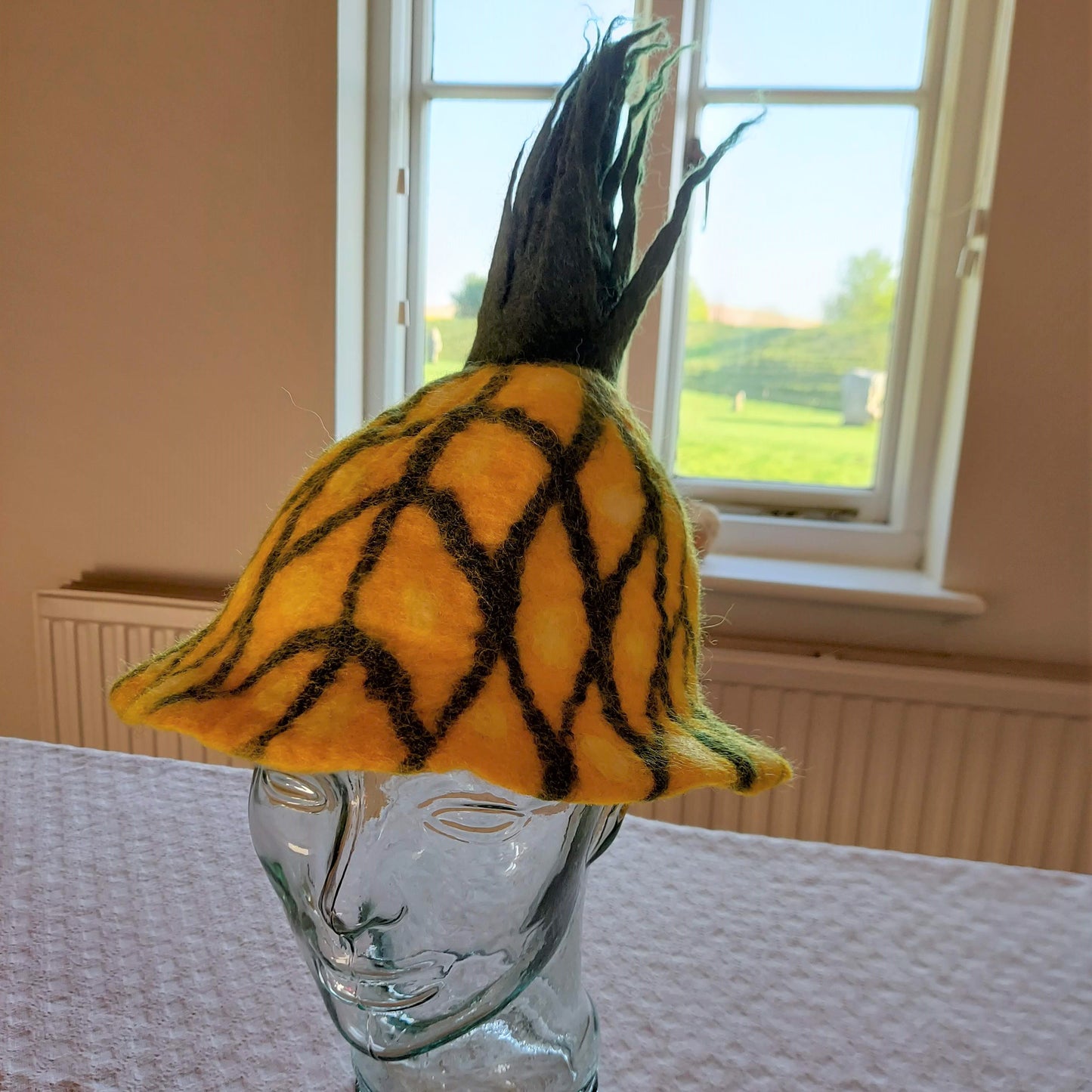 Pineapple Felt Hat