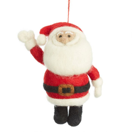 Waving Santa Tree Decoration