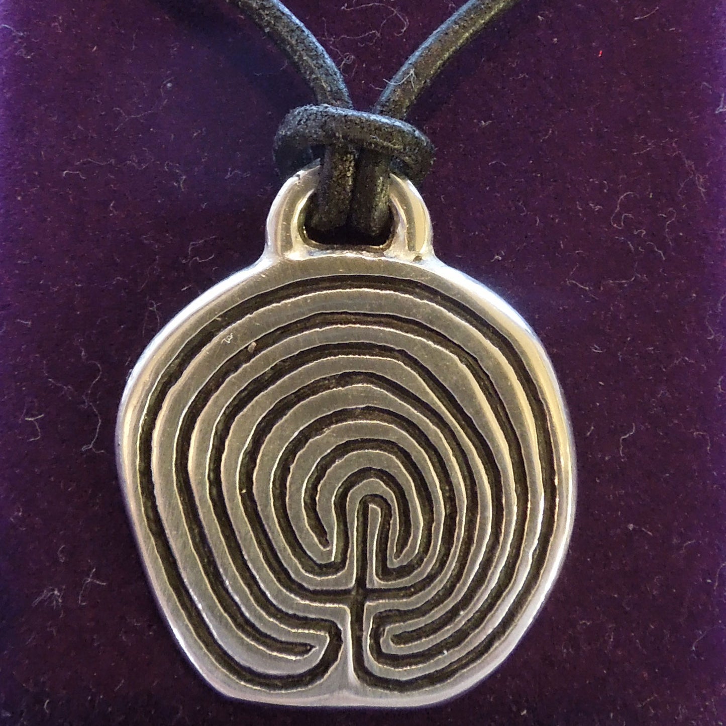 Pewter Labyrinth Necklace (PN60)