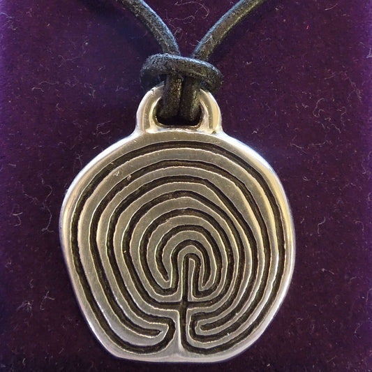 Pewter Labyrinth Necklace (PN60)