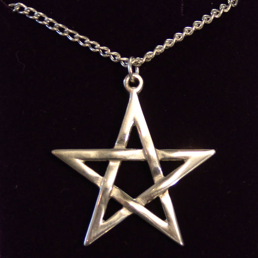 Pewter Pentagram Necklace (PN13)