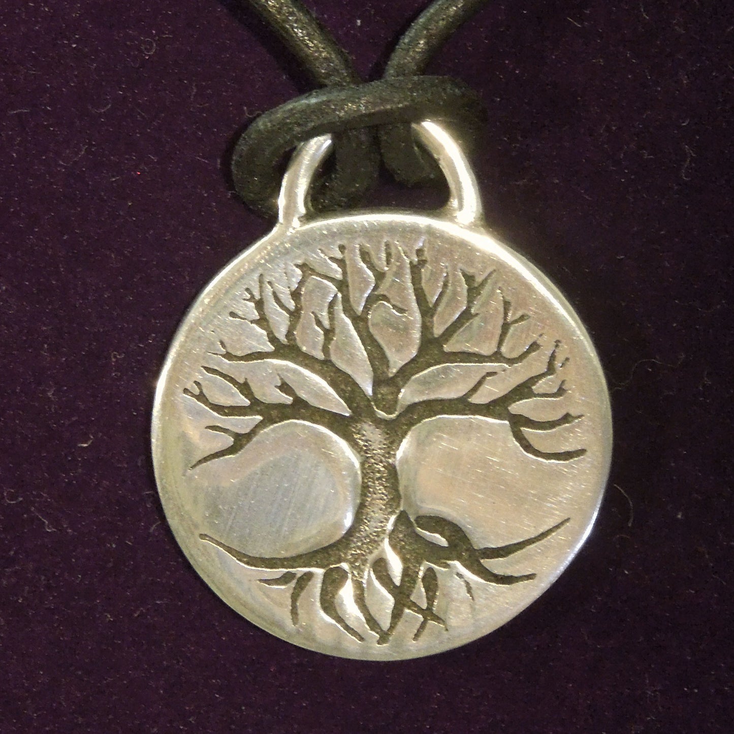 Pewter Tree of life Disk Pendant (PN841)