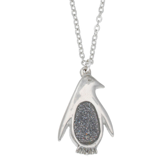 Pewter Penguin Necklace (PN2045)