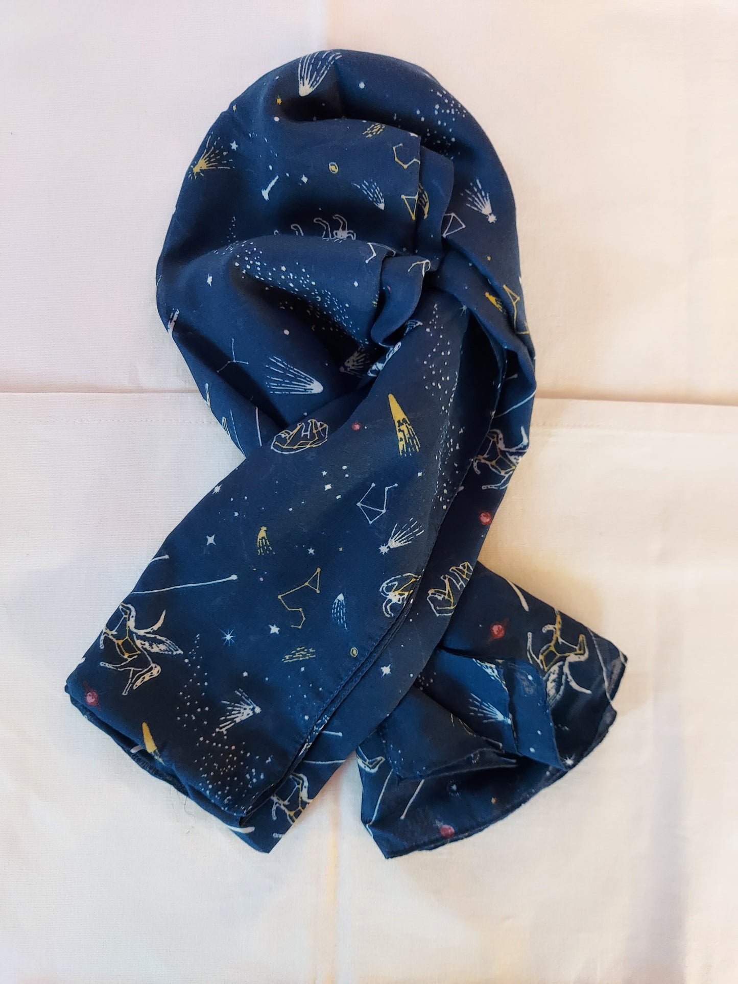 Zodiac Navy Scarf